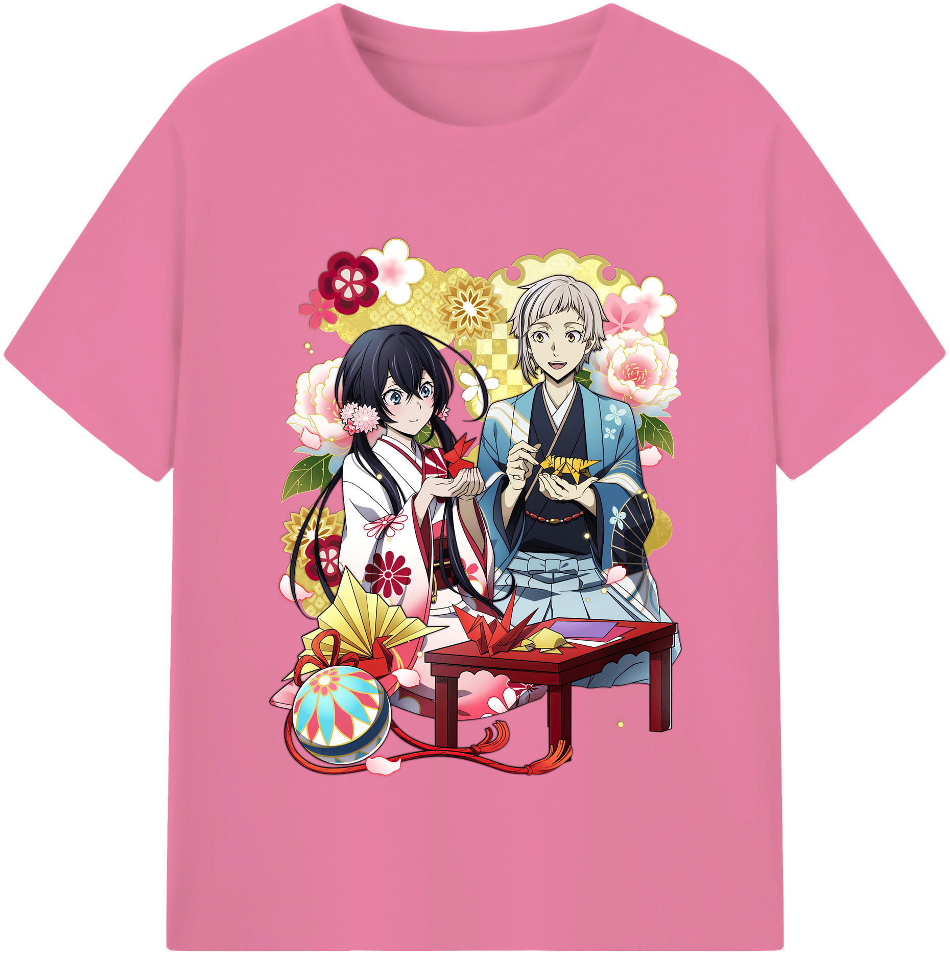（画像用） 文豪ストレイドッグス Bungo Stray Dogs 綿100％半袖Tシャツ（フロントプリント）